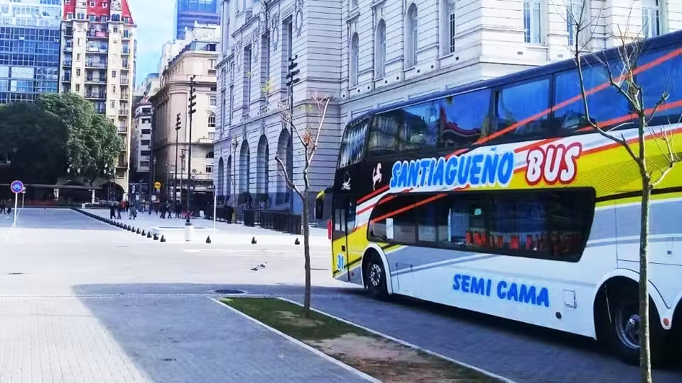 Santiagueño bus in Buenos Aires Argentina